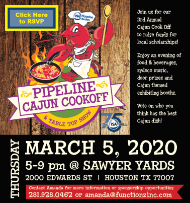 Join DMS at the ISA Pipeline Cajun Cookoff
